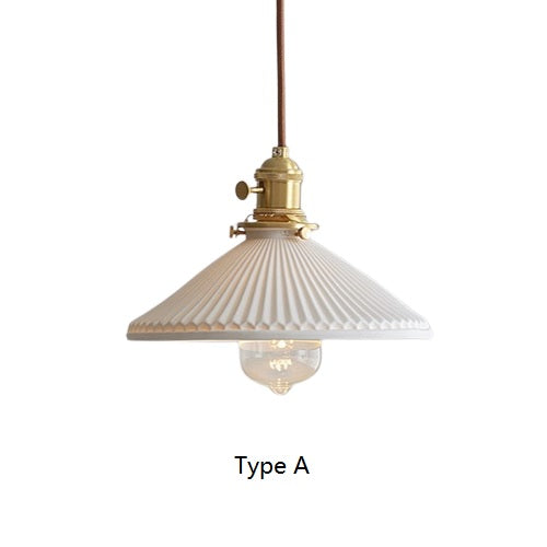 PLH NORDIC Copper & Ceramic Hanging Pendant Light