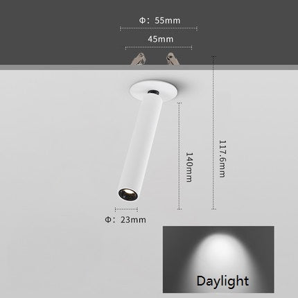 PLH Adjustable Long Rotatable Ceiling Recessed Spotlight