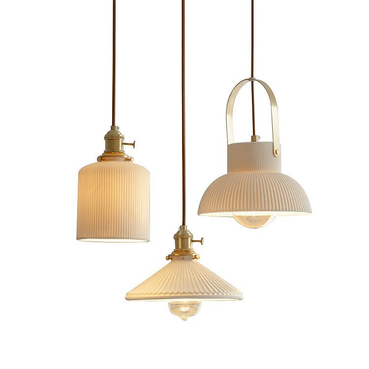 PLH NORDIC Copper & Ceramic Hanging Pendant Light