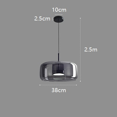 PLH LUX Crystal Glass Hanging Pendant Light
