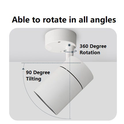 PLH 360 Degree Rotatable Aluminum Ceiling Fixed Spotlight