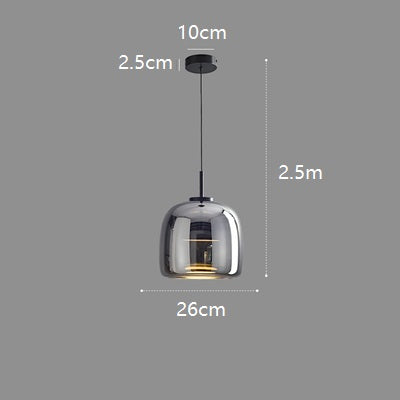 PLH LUX Crystal Glass Hanging Pendant Light