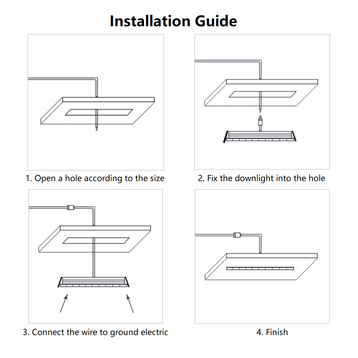 PLH Adjustable Recessed Linear Lego Downlight 10W/20W with 3000K/4000K/6000K Tone