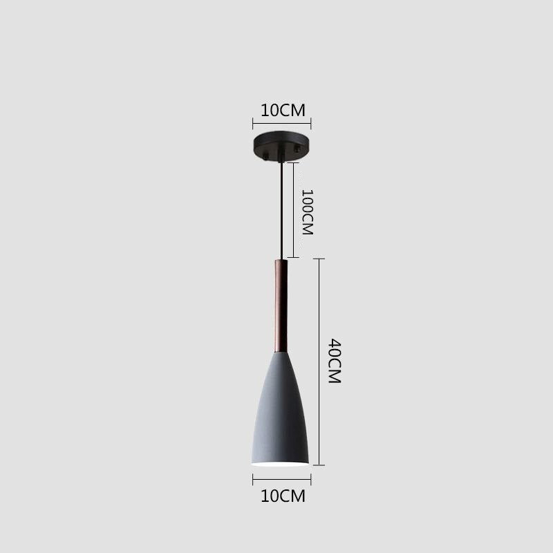 PLH NORDIC Modern Contemporary Dining Horizontal/Round Pendant Light with Light Bulb
