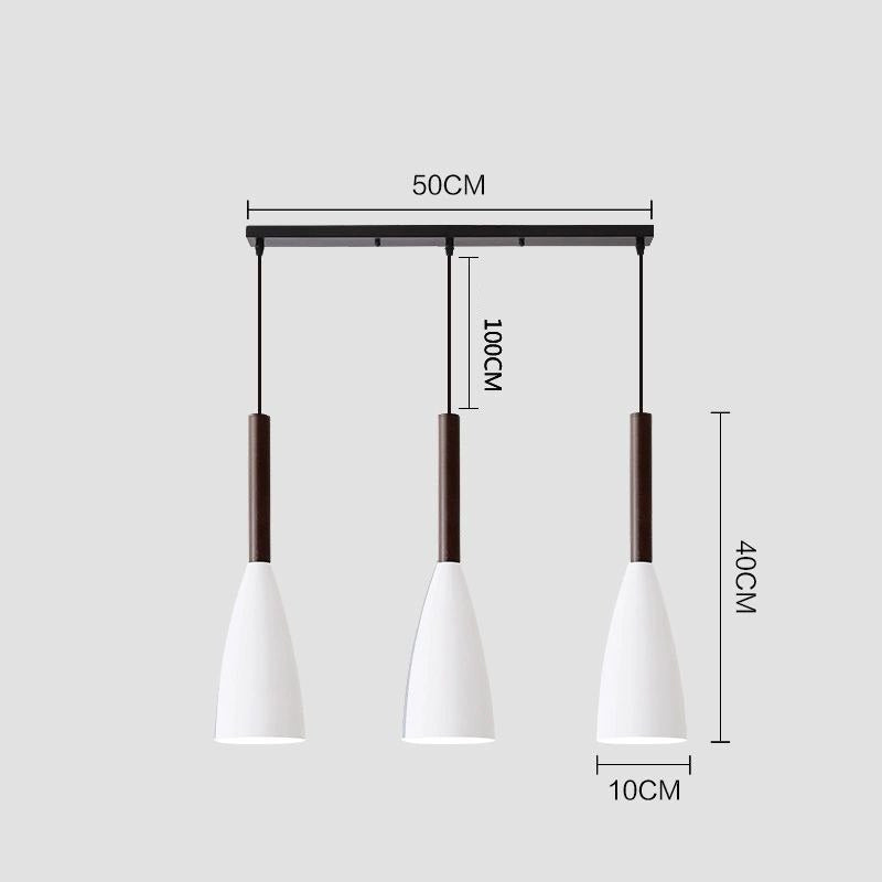 PLH NORDIC Modern Contemporary Dining Horizontal/Round Pendant Light with Light Bulb